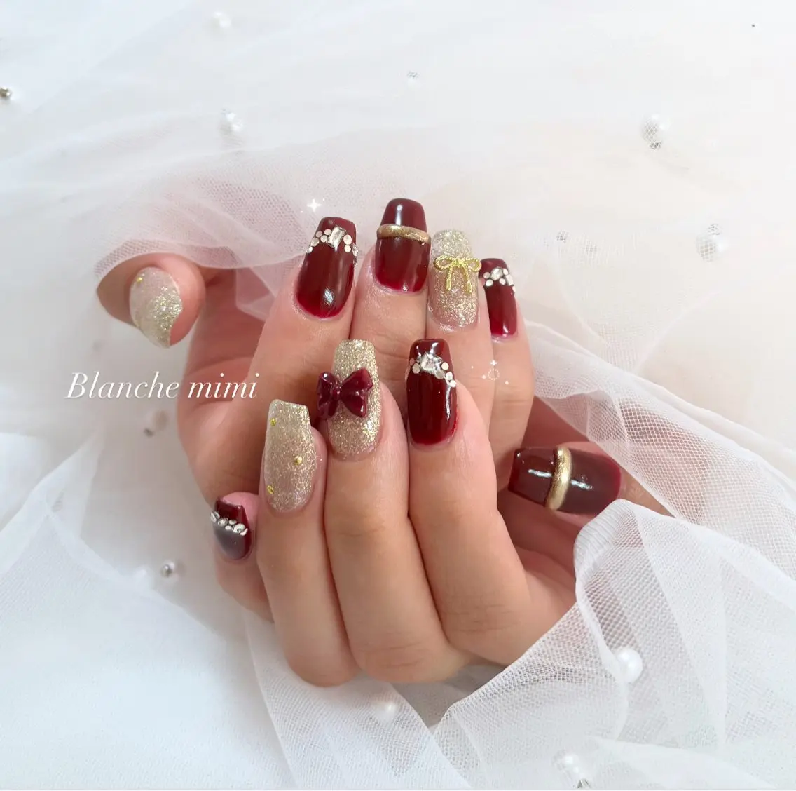 ネイル ハンドネイル Blanche mimi.u_aのネイルデザイン