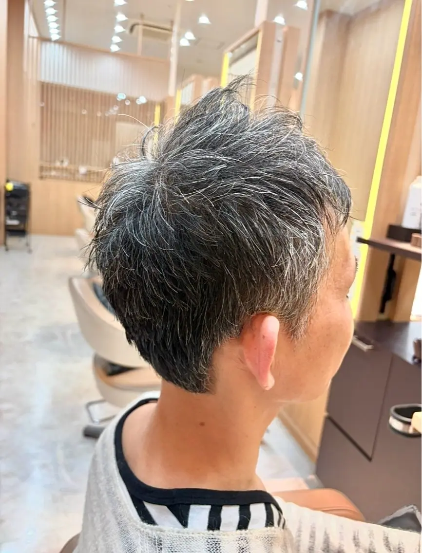 メンズカット（特殊）試験モデルの写真