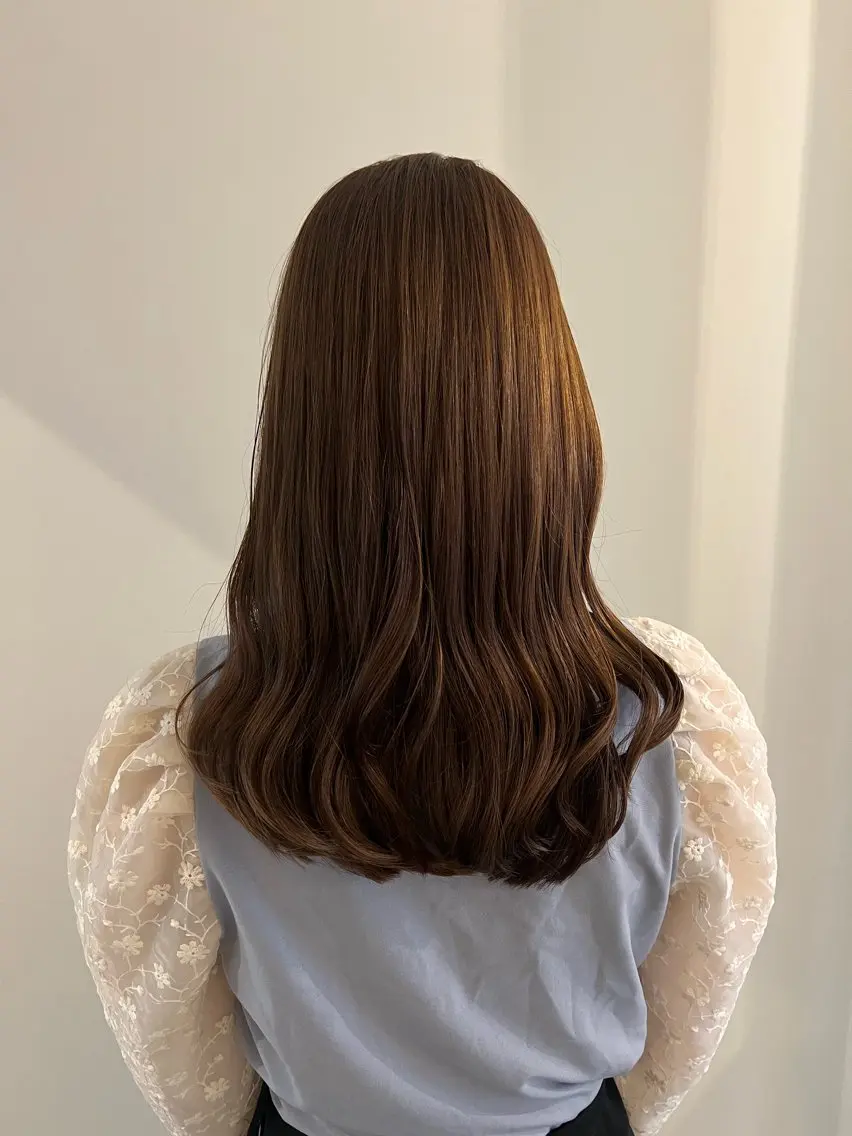 ロング カラー ベージュカラー ヘアカラー トリートメント 工藤 梨花のヘアスタイル