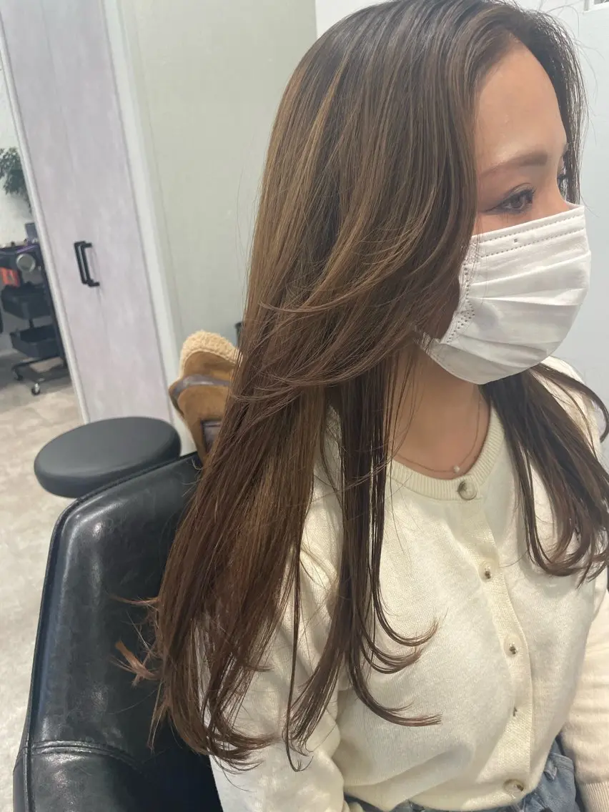 ロング カット トリートメント 質感再生カラー/ 髪質改善/karinのヘアスタイル