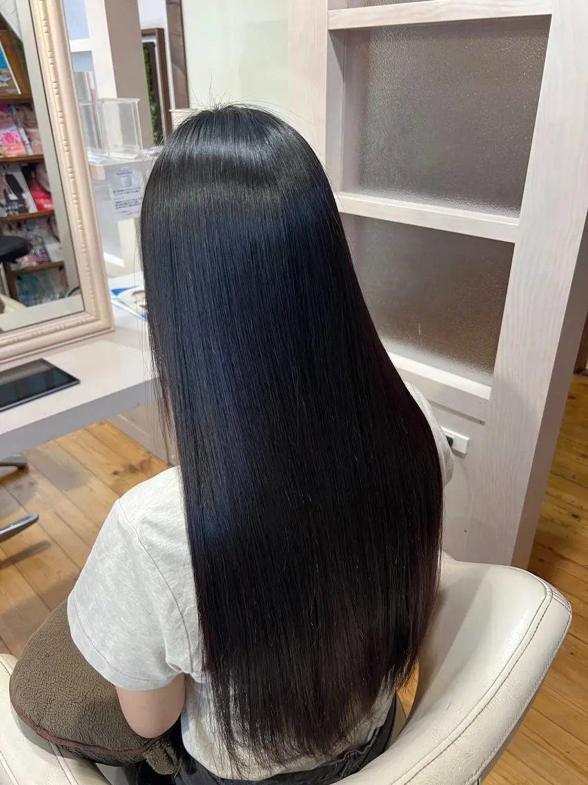 ロング カット 縮毛矯正 トリートメント 佐藤 翔空【艶 カラー/縮毛矯正】のヘアスタイル
