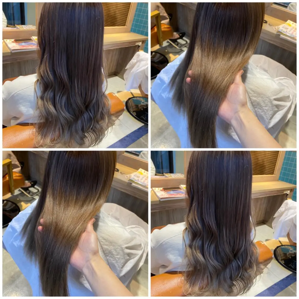 カラー カット 縮毛矯正 トリートメント 🩵盛れる顔周りヘア EMI🩵のヘアスタイル
