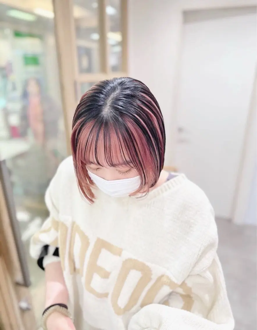 ショート カラー ヘアカラー レイヤー/ショート chere狭山のヘアスタイル