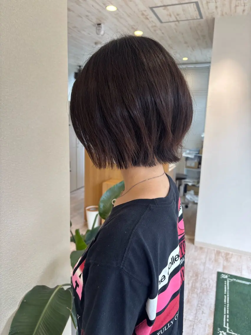 ショート ボブレイヤー ボブ レイヤーカット 荒神 駿太のヘアスタイル