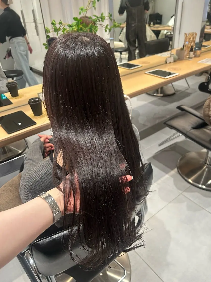 ロング カラー カット ヘアカラー トリートメント 🧚つやさらhair 🧚manakaのヘアスタイル