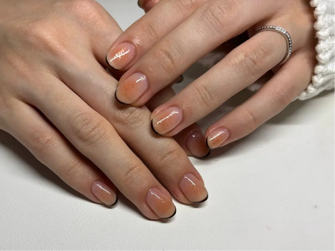 ネイル チークネイル フレンチネイル nayu nailのネイルデザイン