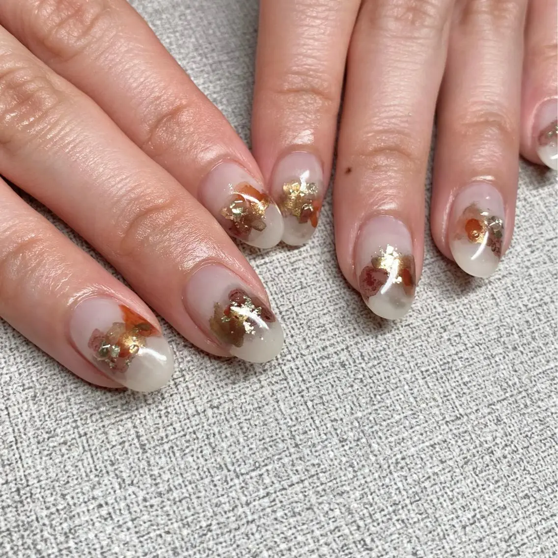 ネイル アートネイル ニュアンスネイル 春ネイル 夏ネイル ハンドネイル 山田 貴子のネイルデザイン