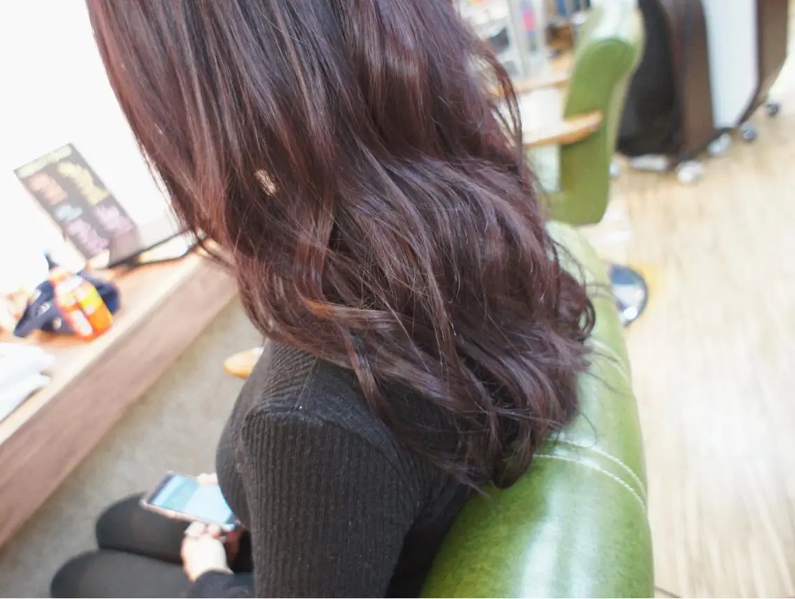 セミロング カラー パーマ ヘアアレンジ たまプラーザ駅 YAMATOのヘアスタイル