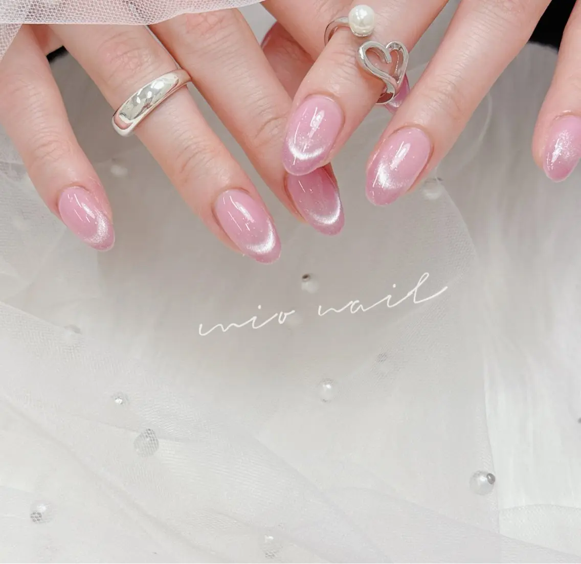 【ロコミ不可】💅🏻オフなしワンカラー+マグネットフレンチモデル注意事項読む!時間絶対確認の写真
