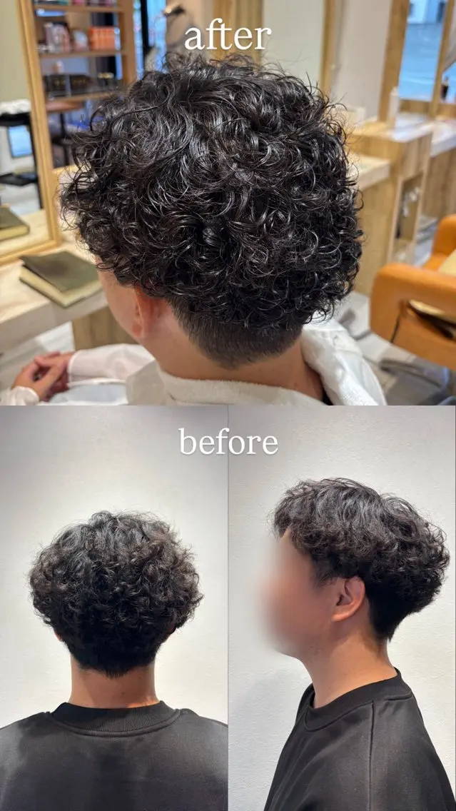 パーマ メンズ メンズパーマ 島貫 陽香のヘアスタイル