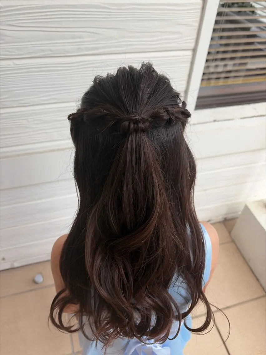 ヘアアレンジ ハーフアップ ヘアセット ☆ SHIORIのヘアスタイル