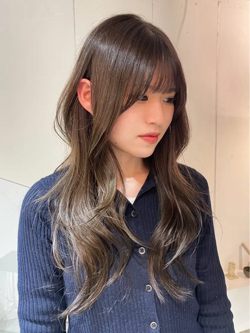 ケアカラー＋超音波3stepトリートメント🛋【透明感カラー、ブリーチなしカラー、超音波トリートメント】の写真