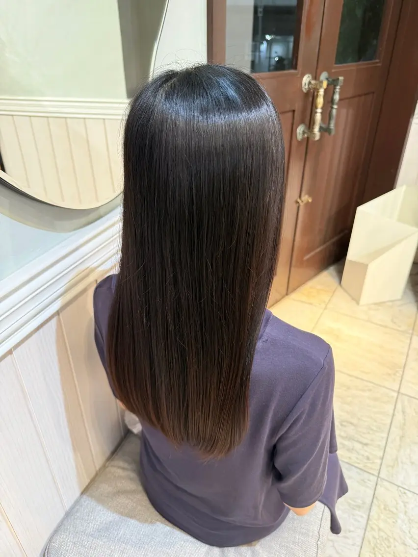ロング 縮毛矯正 トリートメント Lidee chiharuのヘアスタイル