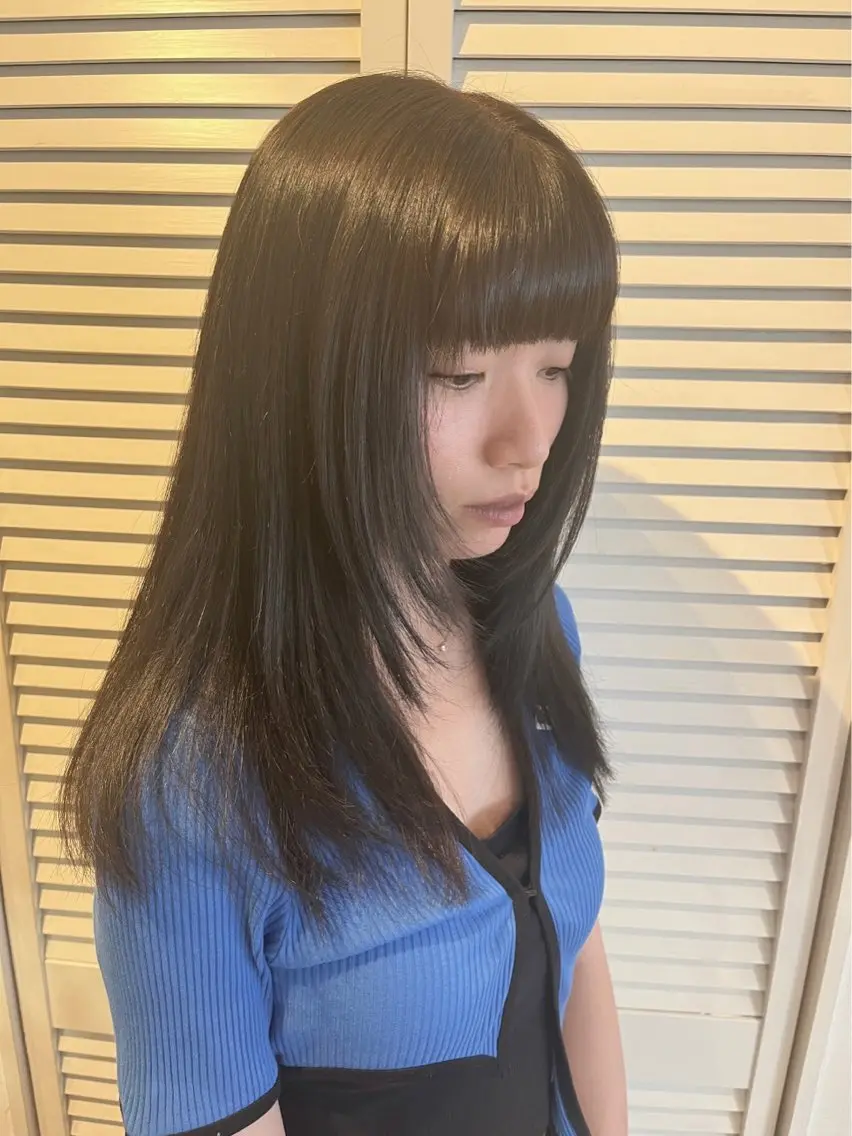 セミロング カラー sora / 渋谷 / ハイトーンのヘアスタイル