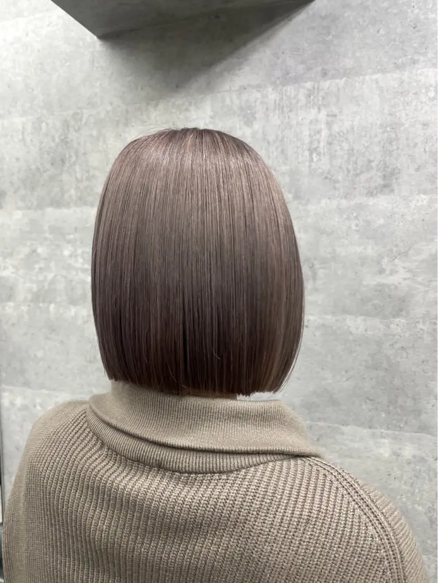ショート カラー カット ヘアカラー トリートメント You/透明感カラー レイヤーカット/ボブのヘアスタイル