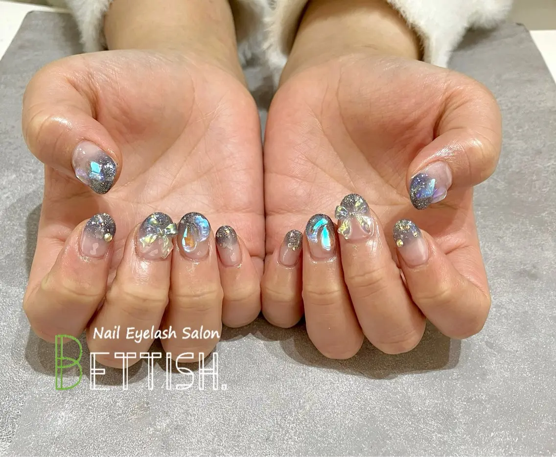 ネイル リボン ハンドネイル BETTISH. KUMIKO☺︎︎のネイルデザイン