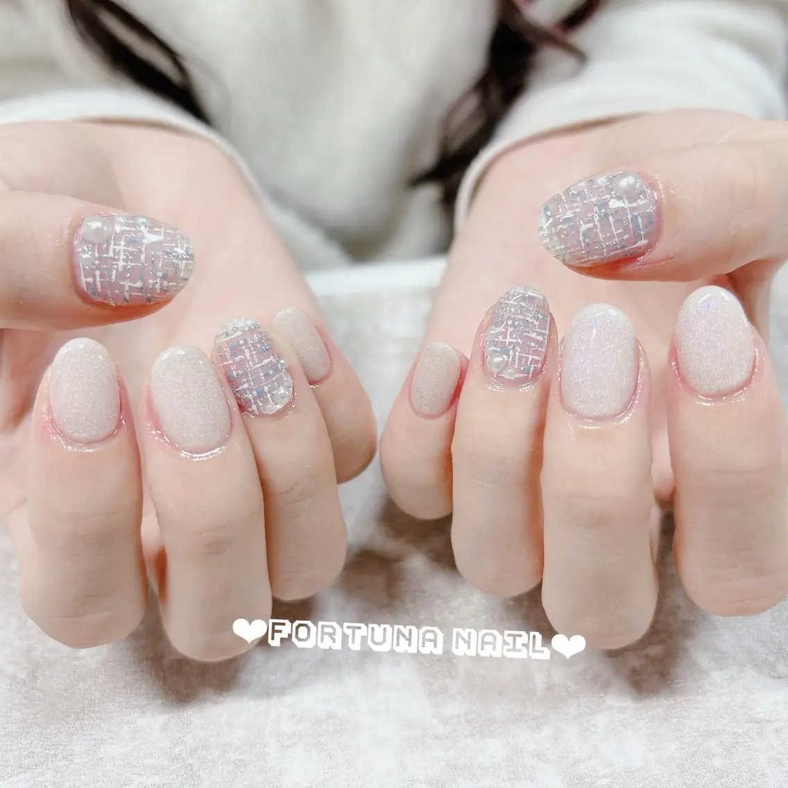 ネイル フラッシュネイル マグネットネイル Nail •Head スパFortunaのネイルデザイン