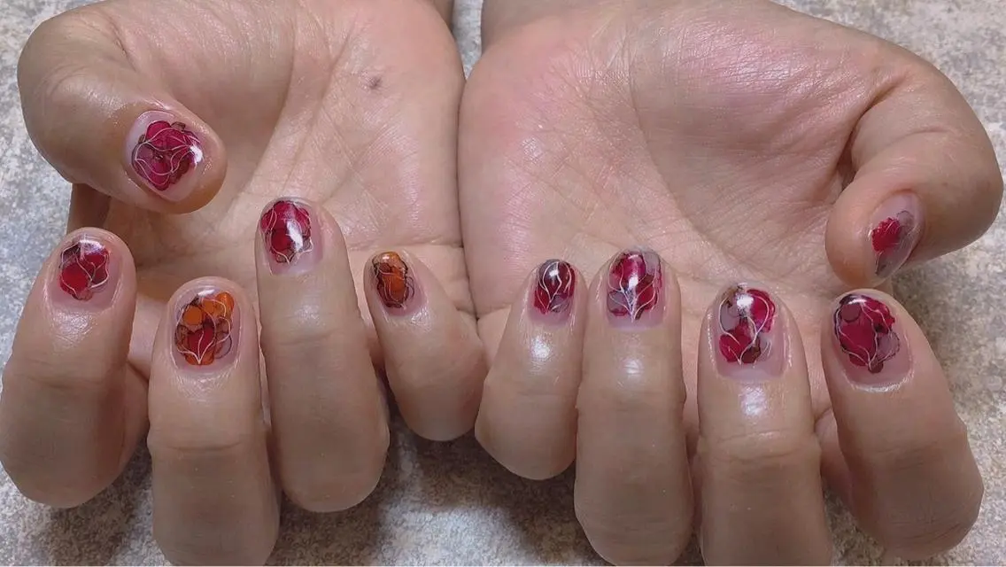ネイル ハンドネイル LOVE NAIL 💕Sonoのネイルデザイン