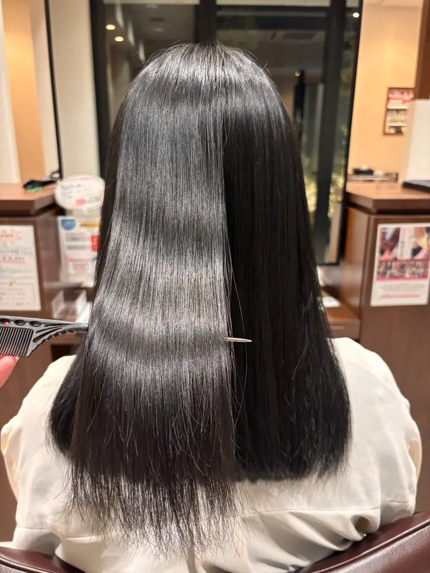 ロング 縮毛矯正 🫧ナチュラル矯正 /カラー🫧あやりのヘアスタイル