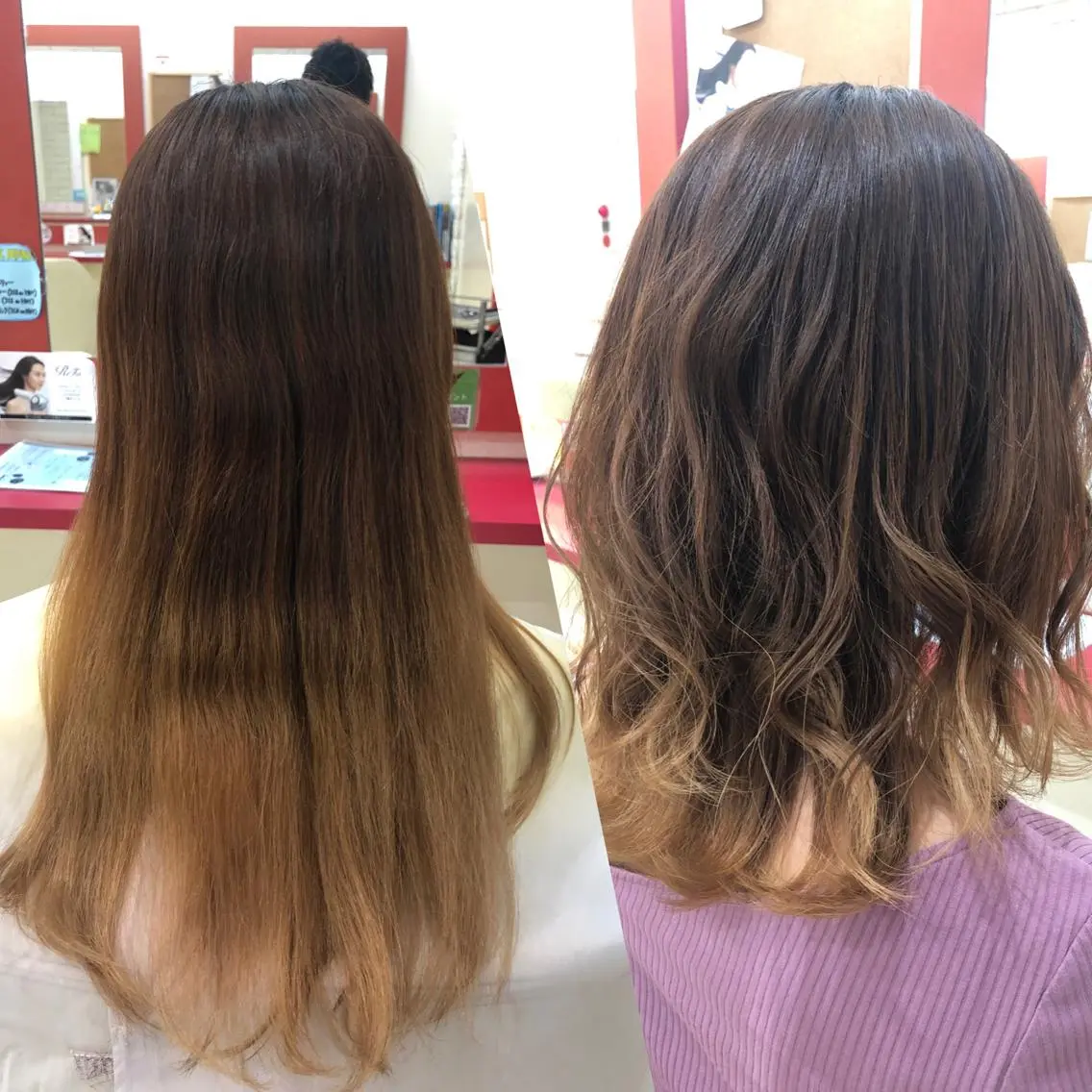ミディアム レイヤーカット カット まさき✂︎ /ブリーチカラーのヘアスタイル