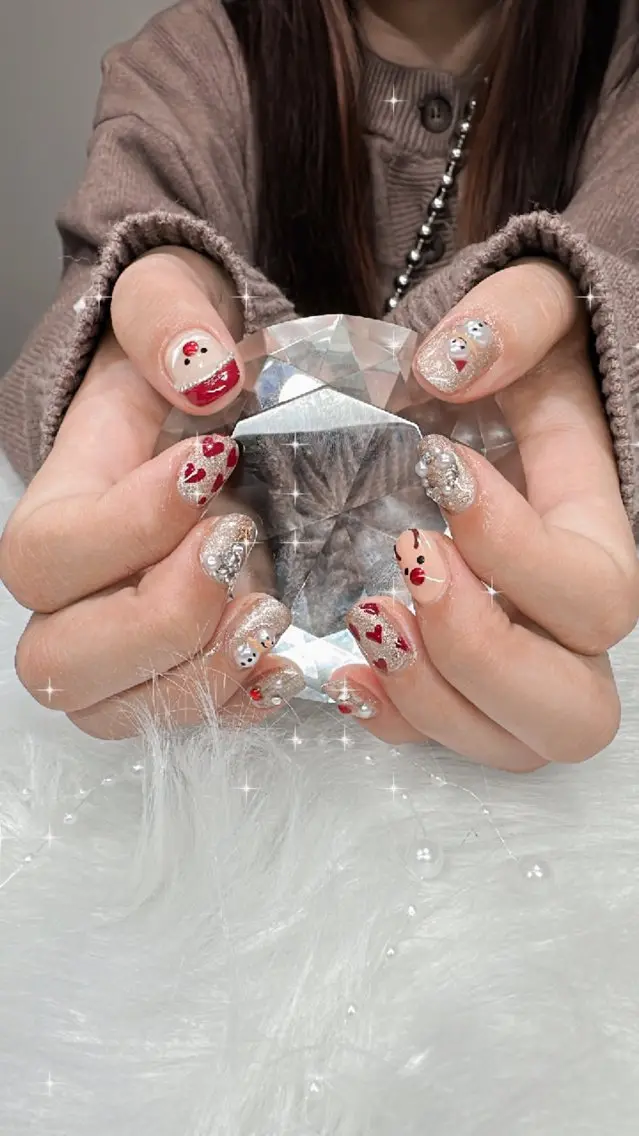 ネイル 冬ネイル クリスマス 中西 美羽のネイルデザイン