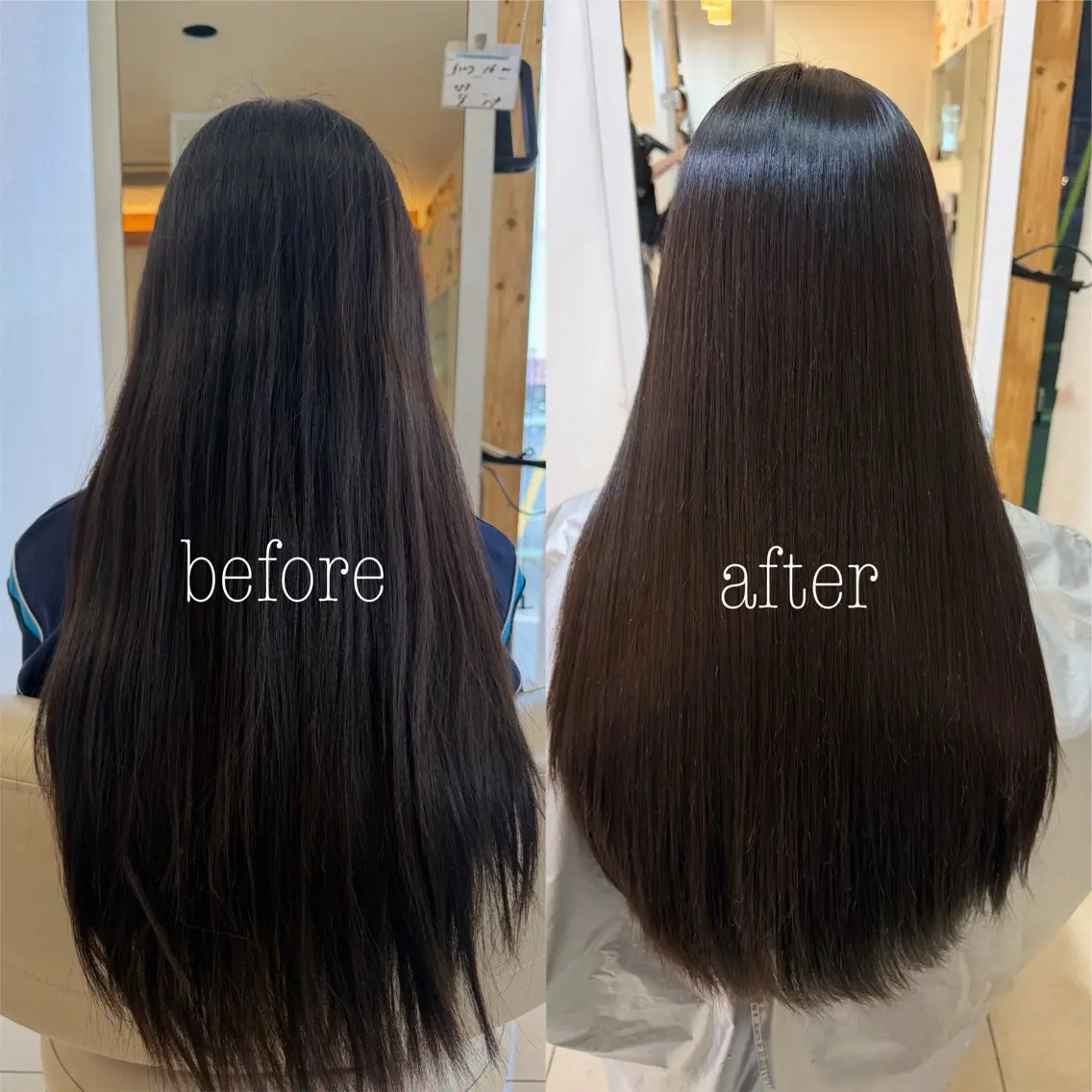 ロング パーマ 髪質改善 ストレートパーマ カット 縮毛矯正 💎縮毛矯正NO.1 田中ひなた💎のヘアスタイル