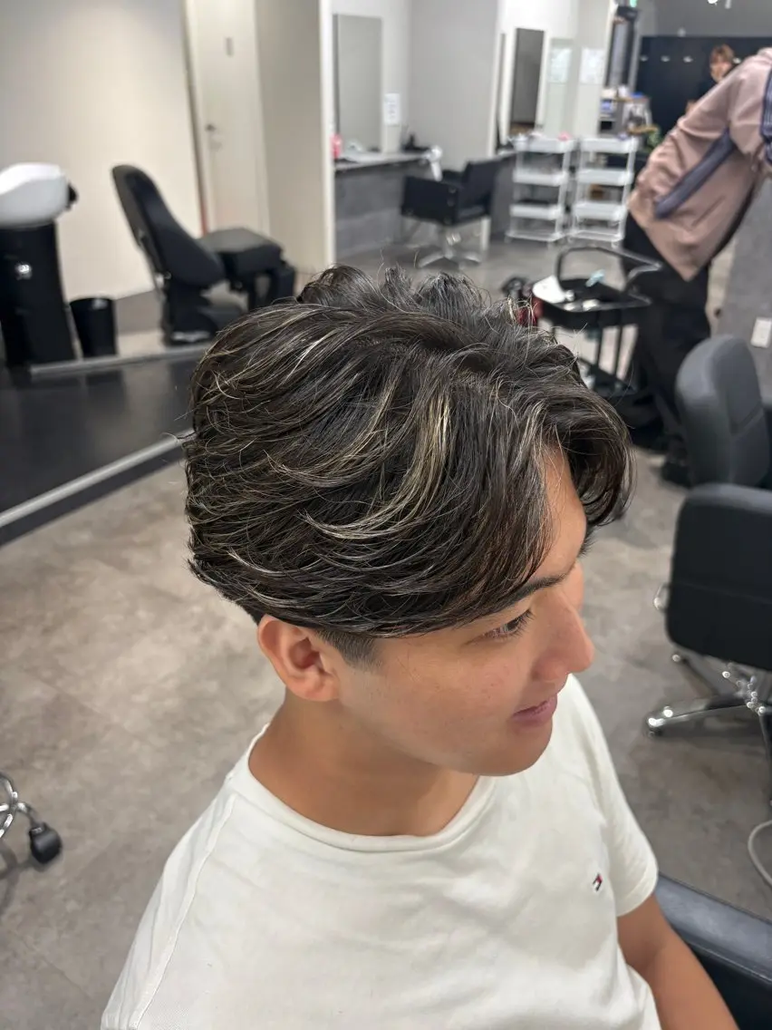 パーマ メンズ カット パーマ 🌱立川【縮毛矯正】 璃音🌱のヘアスタイル