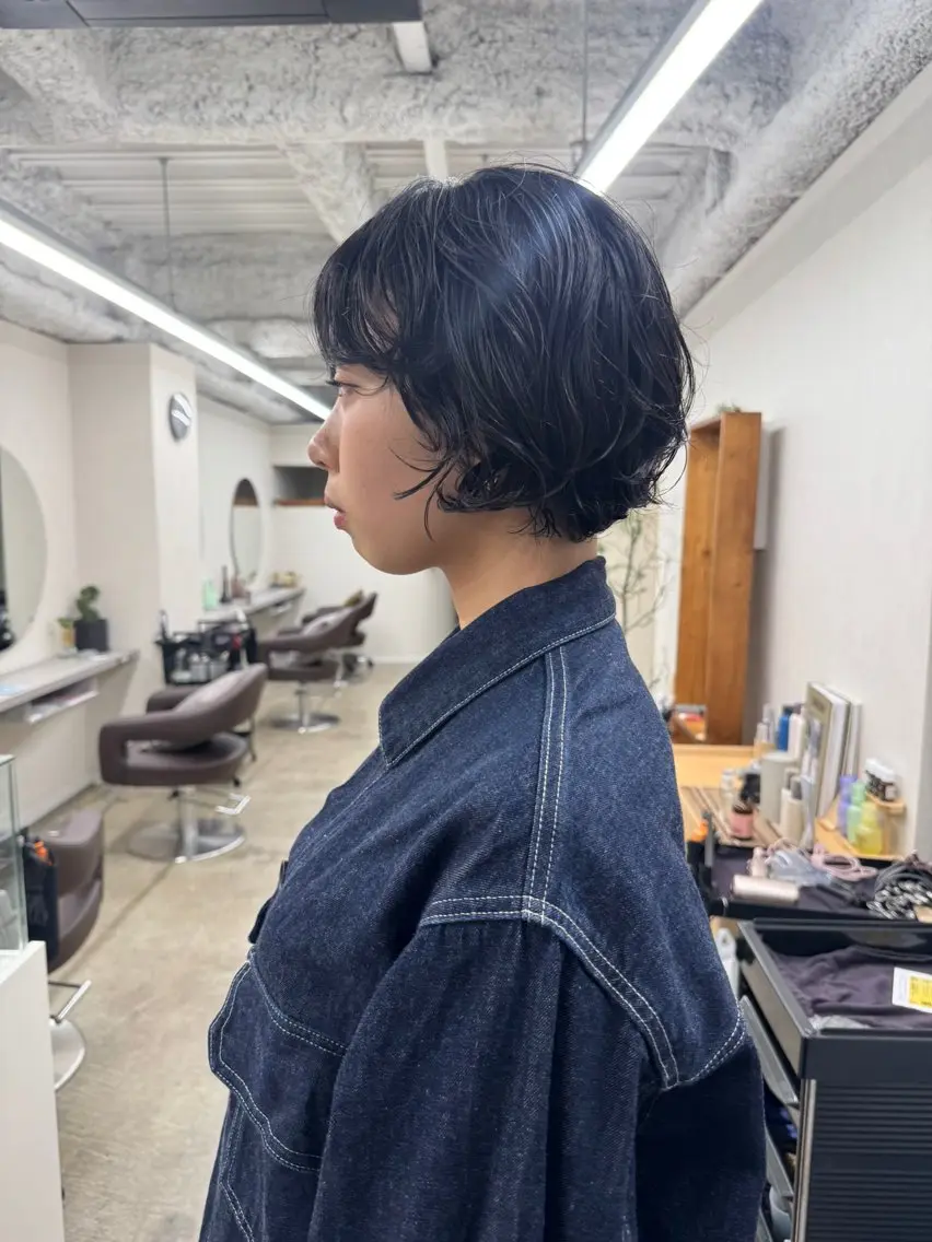 ショート kiji NAHO/ パーマ／久屋大通のヘアスタイル