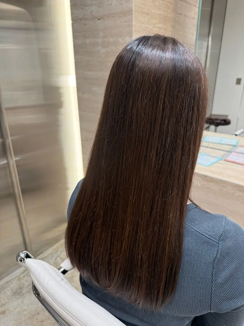ロング ヘアカラー トリートメント over hair 池袋　yuriaのヘアスタイル