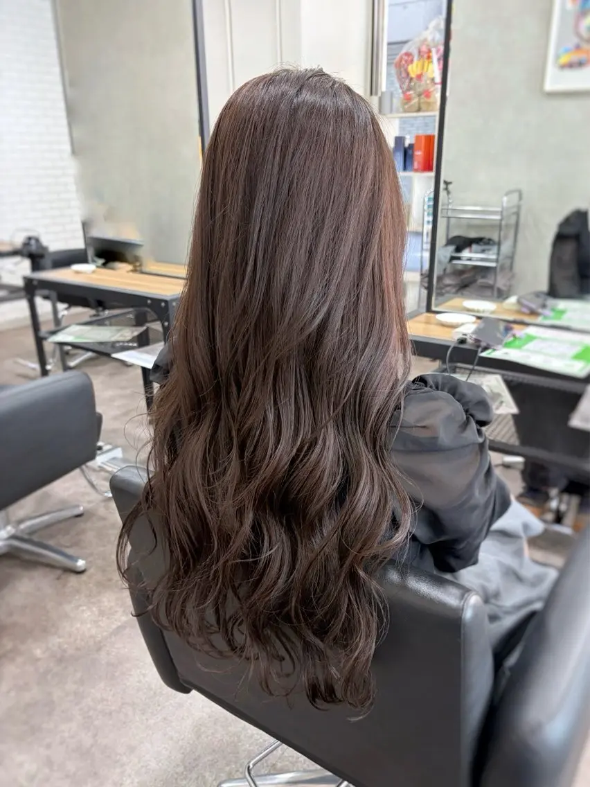 ロング カラー カット ヘアカラー 福本 梓のヘアスタイル