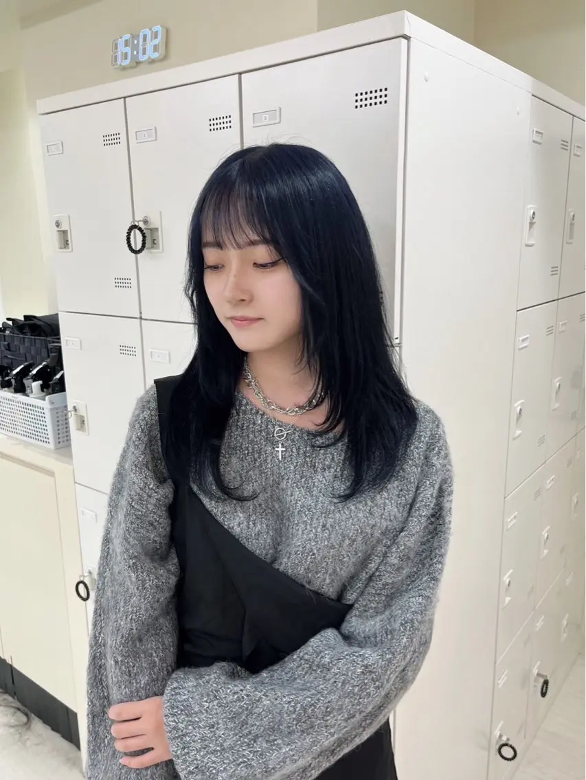 セミロング カラー ヘアカラー 💟RINNA 艶カラー💟のヘアスタイル