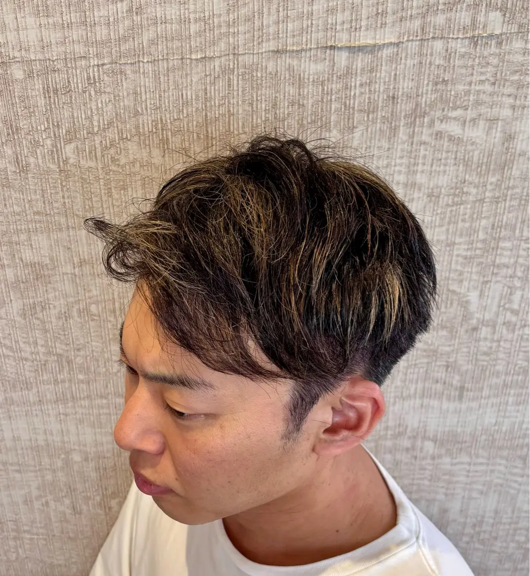メンズ メンズハイライト 渡辺 恵理佳のヘアスタイル