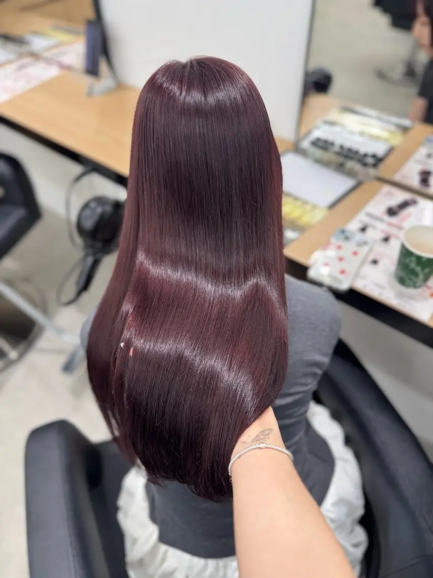 セミロング カラー ヘアアレンジ カット ヘアカラー トリートメント ヘアセット 🤍淡色ピンク&ラベ ンダーYUKI🤍のヘアスタイル