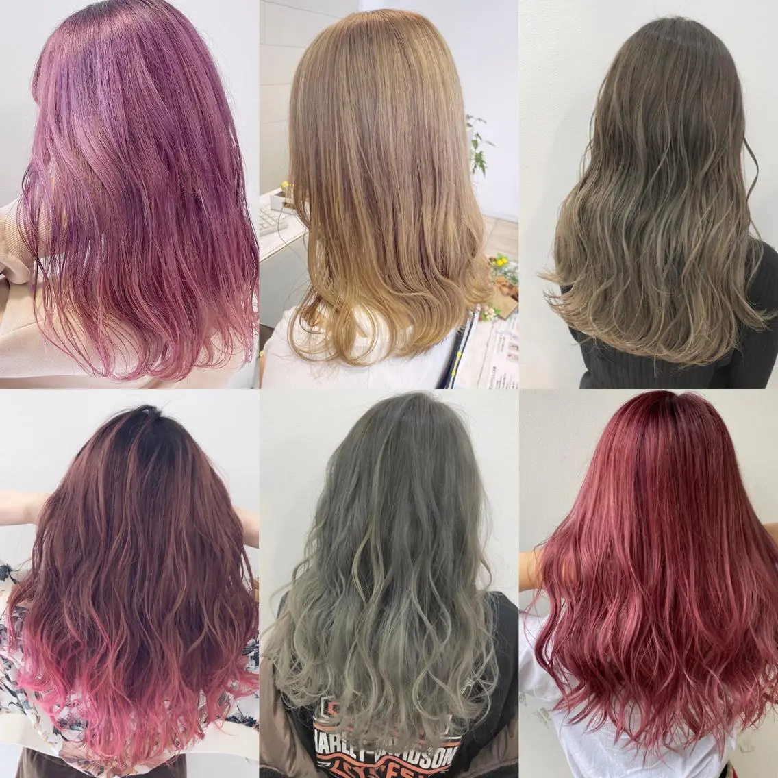 ロング カラー 渡邊 唯のヘアスタイル