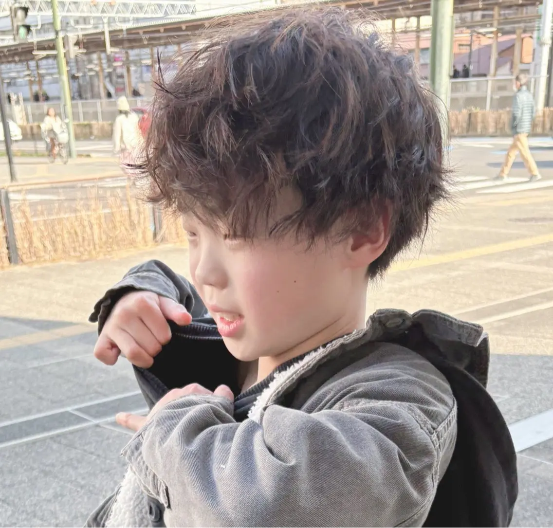 メンズパーマ🧑🦱+カット✂️の写真