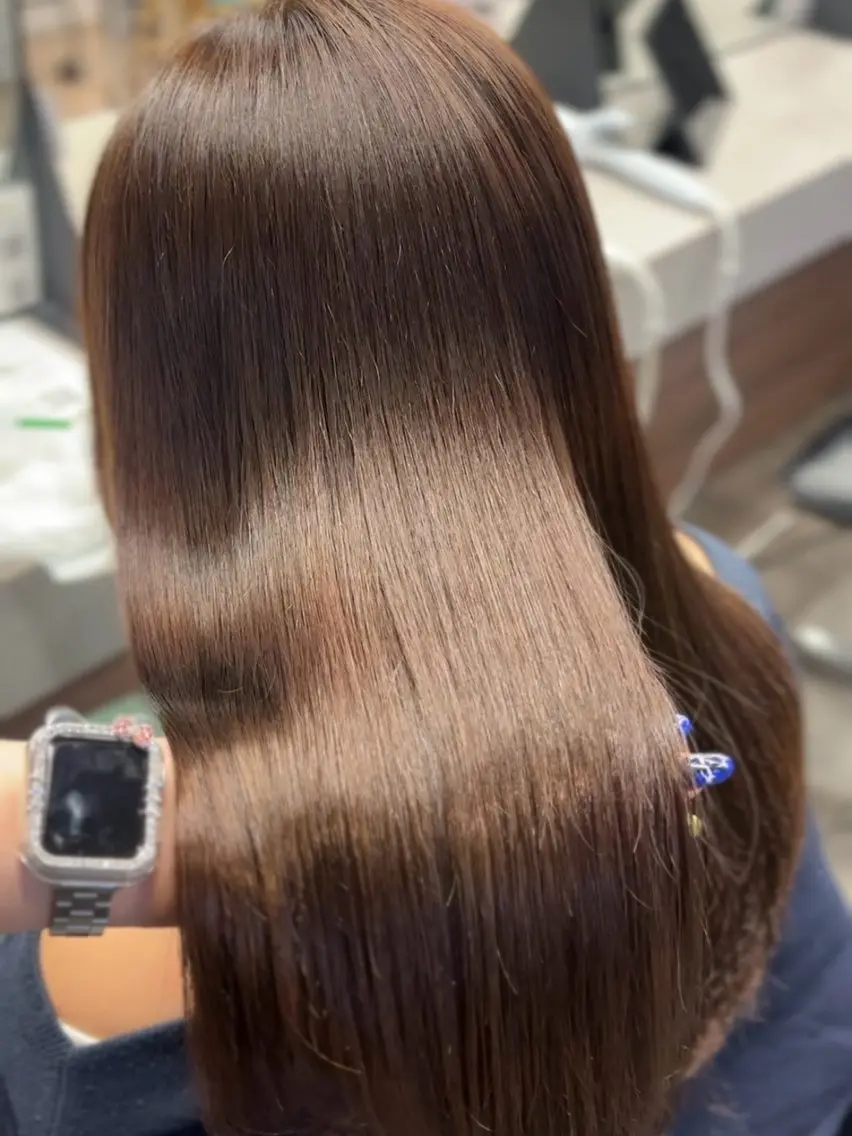 ロング カラー ベージュカラー ブラウンカラー ブラウンベージュ 透明感カラー トリートメント 髪質改善/レイヤーカ ット/ASAKA🤍のヘアスタイル