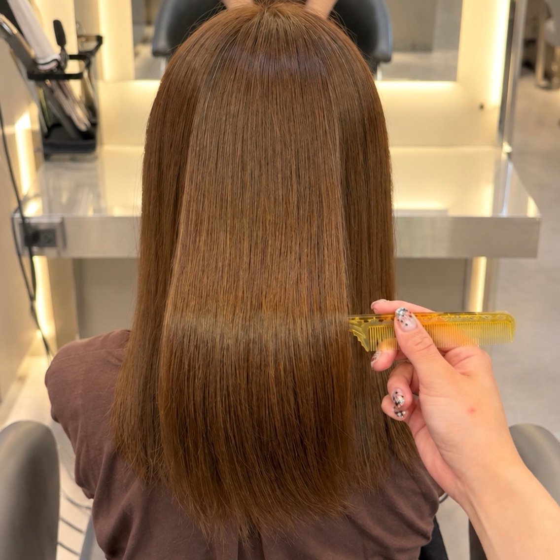 セミロング 髪質改善 レイヤー🪽髪質改善 🍥amikaのヘアスタイル