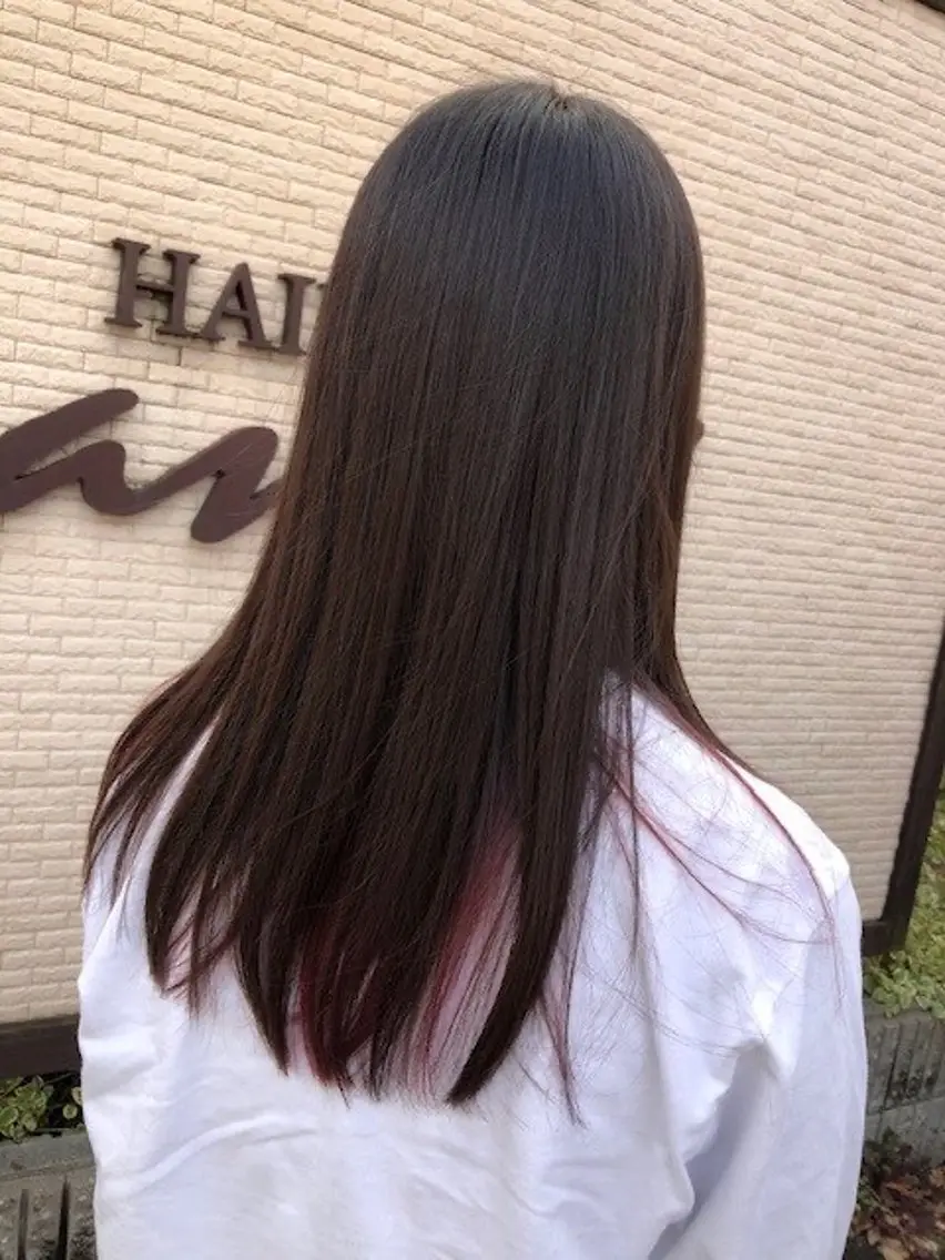 ロング カラー インナーカラー ピンクカラー 中原由貴 /WILLOW京橋のヘアスタイル