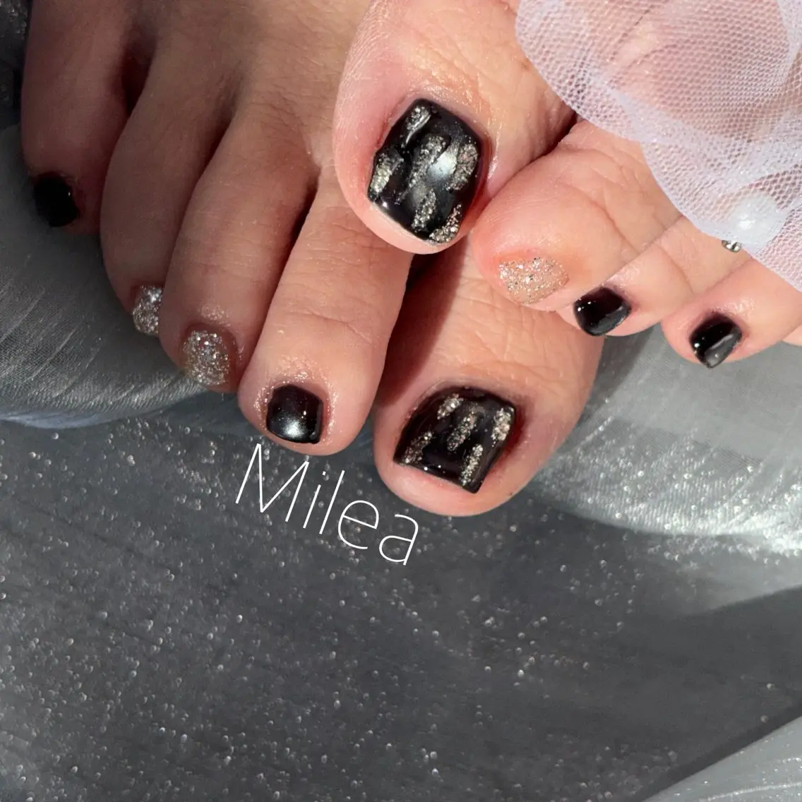 ネイル Milea🩵 Sayaka🪩のネイルデザイン
