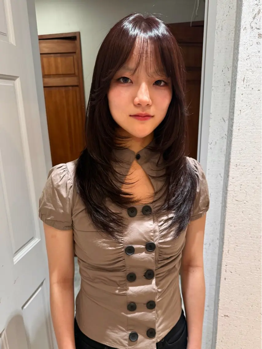 ロング カラー 透明感カラー カット ヘアカラー トリートメント mai / linoah˚✧のヘアスタイル