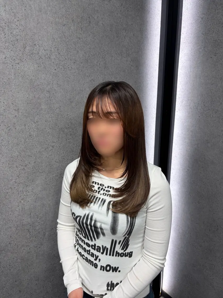 セミロング 窪田 琉空のヘアスタイル
