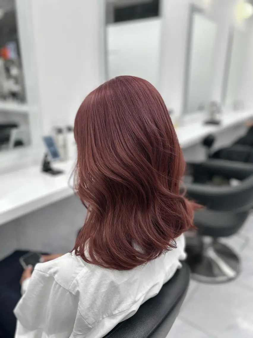 ロング カラー パーマ ヘアアレンジ メンズ キッズ ブリーチなしカラー/ ブラウン/レイヤーのヘアスタイル