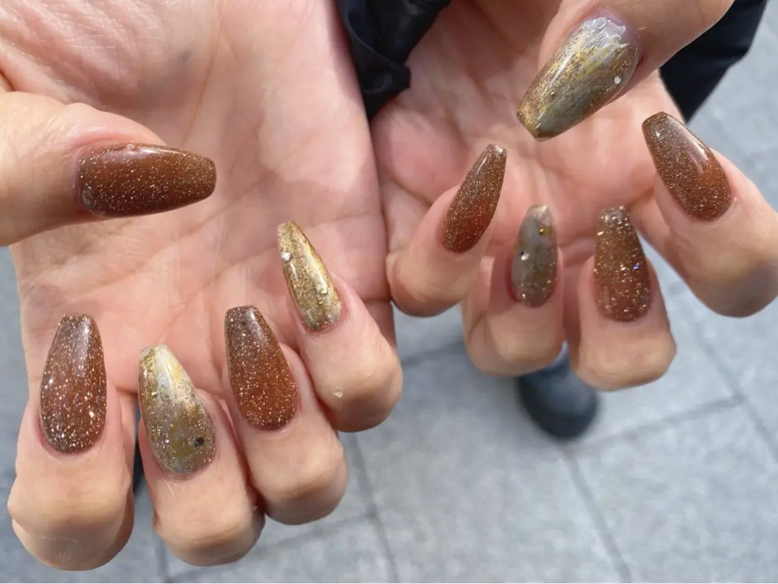 ネイル フラッシュネイル ニュアンスネイル nailsalon Única　ウニカのネイルデザイン
