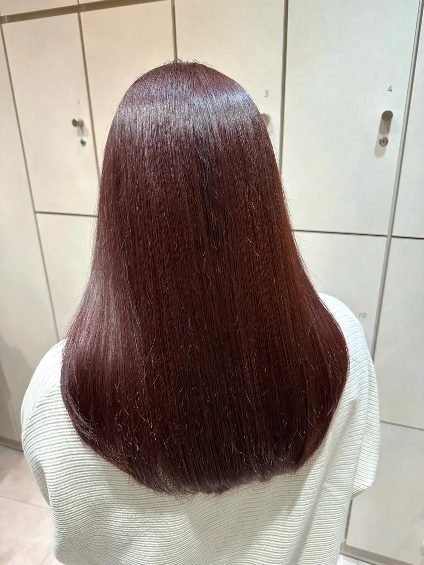 セミロング カット ヘアカラー トリートメント 美髪矯正/渡辺 りんのヘアスタイル