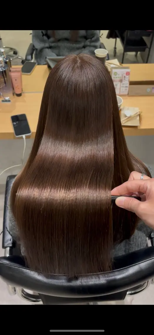 ミディアム カラー アクアカラー ケアカラー 髪質改善 トリートメント カット ヘアカラー トリートメント 髪質改善ヘアケア 艶髪特化/上田のヘアスタイル