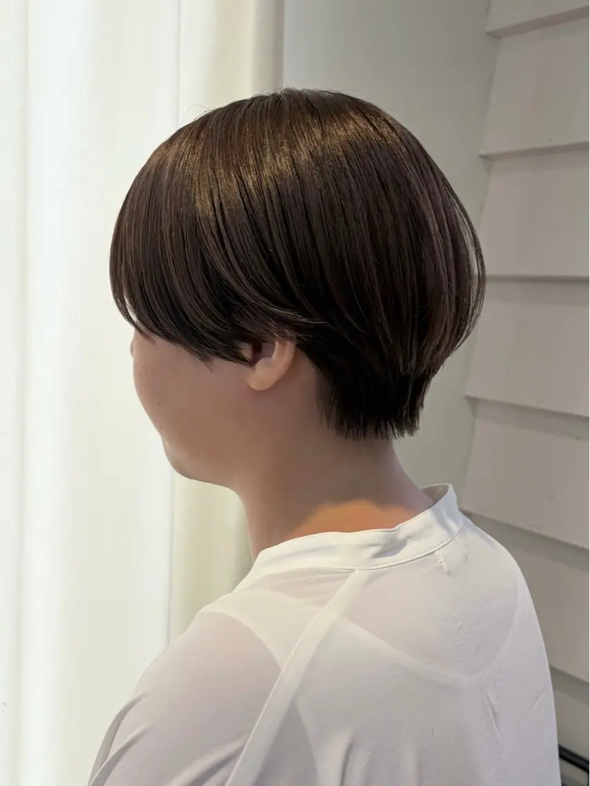 ショート カラー ブリーチ ラベンダーカラー ブリーチなしカラー ショートヘア カット ヘアカラー トリートメント SANA /レイヤー/ショートのヘアスタイル
