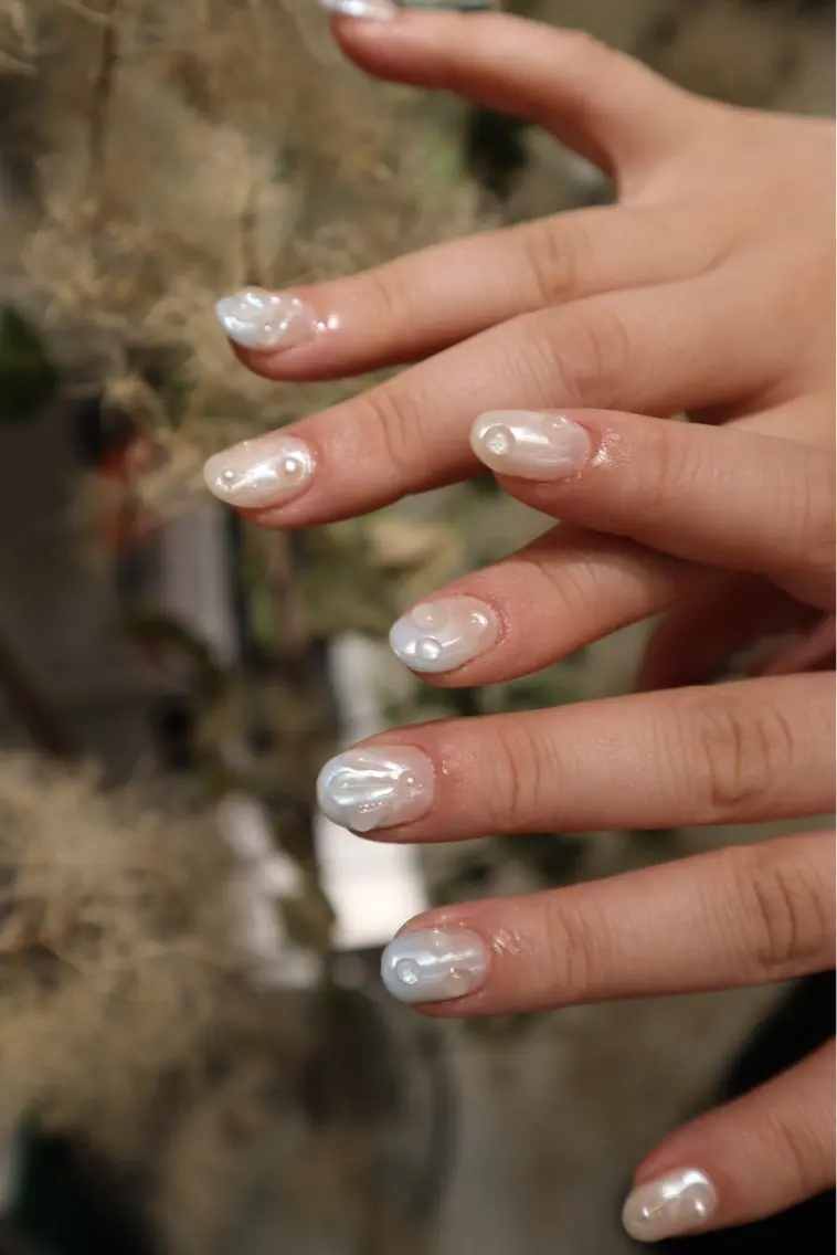 ネイル 水色 ハンドネイル chika / nailのネイルデザイン