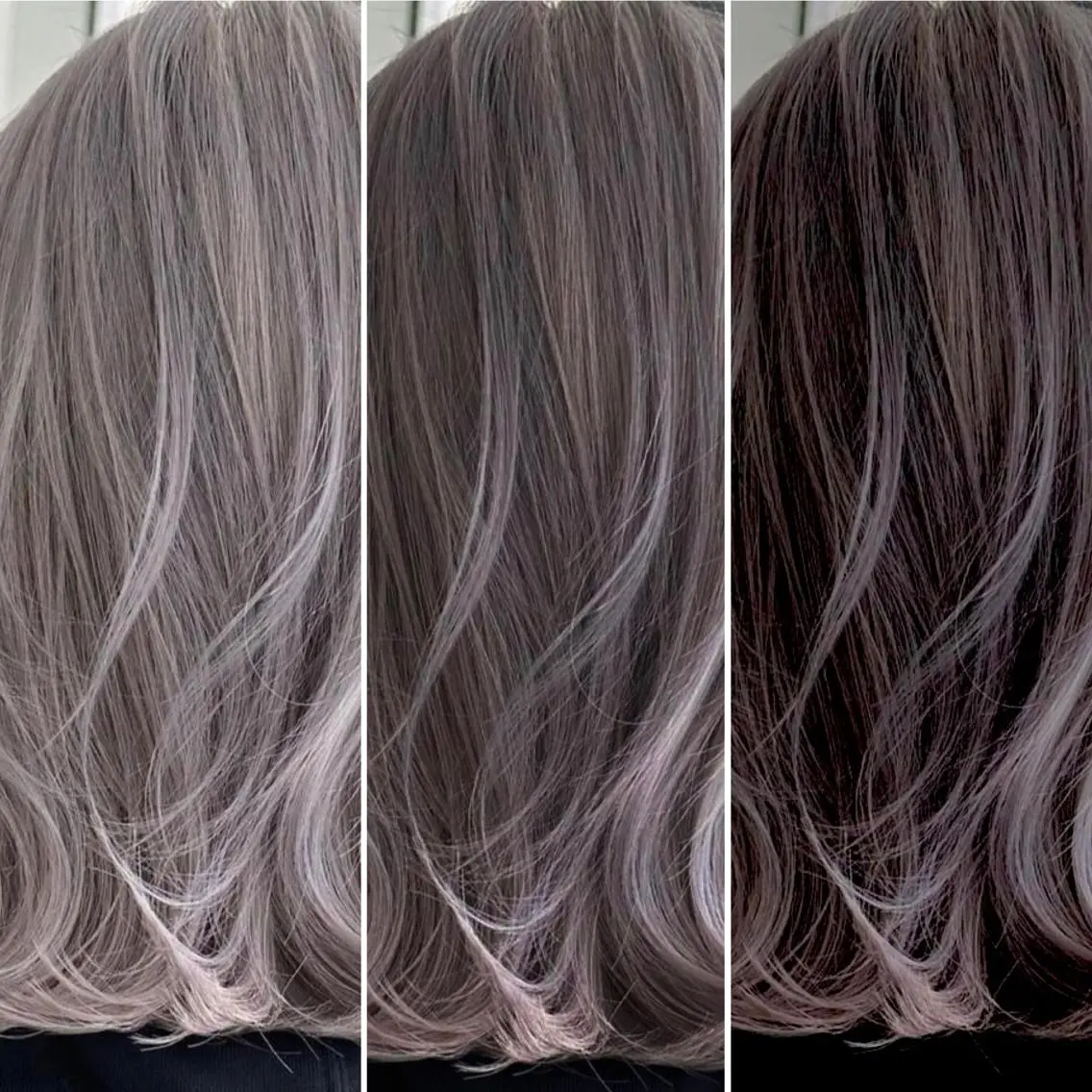 ミディアム カラー ブリーチ ブリーチなしカラー ヘアカラー エレガンス 六甲店のヘアスタイル