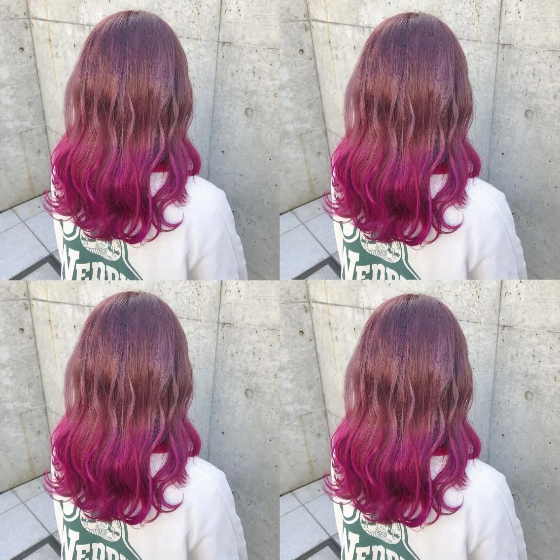 ロング カラー ヘアアレンジ メンズ キッズ ヘアカラー トリートメント 💟Chloe原宿店 🩶ハイトーンのヘアスタイル