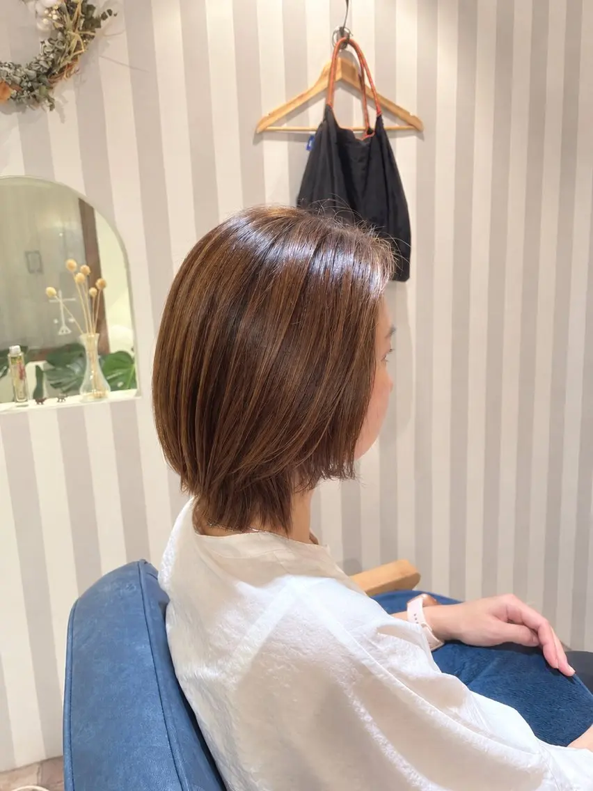 ミディアム カット ヘッドスパ abe mikaのヘアスタイル